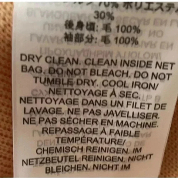 Tory Burch Peach Floral Clouque Front Sweater Dress Sz Small - Picture 11 of 11